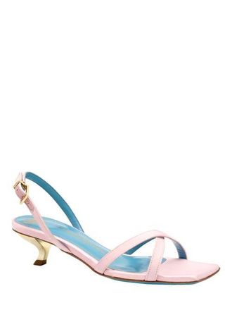 Valentina Rangoni Vulcano Halter Satin Sandal in Rosa Raso at Nordstrom, Size 8.5
