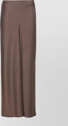 Brunello Cucinelli elasticized high waist satin finish side slit