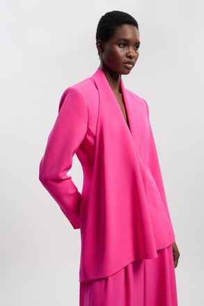 Karen Millen Single Breasted Blazer in Pink at Nordstrom, Size 10