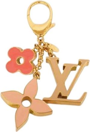 Louis Vuitton Pre-owned Accessories, female, Pink, Size: ONE SIZE Pre-owned Canvas Key-holder