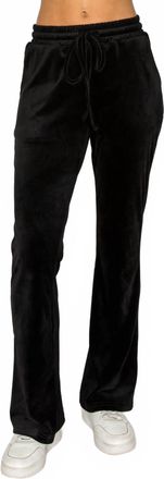 Knit Riot Classic Velour Joggers In Black