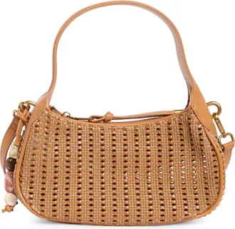 Steve Madden Mila Shoulder Bag in Ochre Woven at Nordstrom Rack