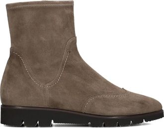 Truman's Taupe Su&egrave;de Enkellaarsjes - Dames - Enkellaarsjes - Bruin - 40 1/2 EU - Su&egrave;de - Schoenen