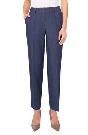 Halogen Topstitch Detail Pintuck Pleat Pants in Classic Navy at Nordstrom Rack, Size 14