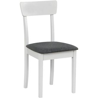 Selsey Selsey Wehron - Silla De Comedor Acolchada - Gris Oscuro/blanco
