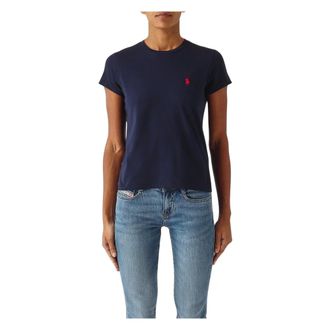 Polo Ralph Lauren T-Shirts, female, Blue, Size: XS Crewneck T-shirt