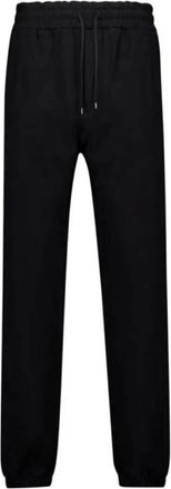 Saint Laurent Mens Embroidered-Logo Cotton Track Pants, Size Large