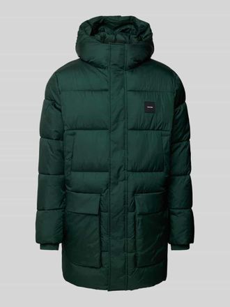 Calvin Klein Steppmantel mit Eingrifftaschen in Bottle, Gr&ouml;&szlig;e XXL