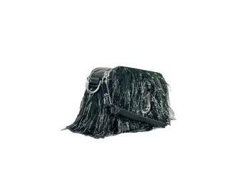 Marc Jacobs Crinkled Metallic Leather Crossbody Bag - Silver