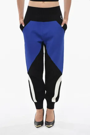 Stella McCartney Pantaloni Casual Color Block con Elastico in Vita Stella McCartney