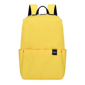 Generic Backpack Colorful Small Backpack Mens And Womens Bag Light Student Bag Sports Backpack for Men Small (Yellow, One Size)