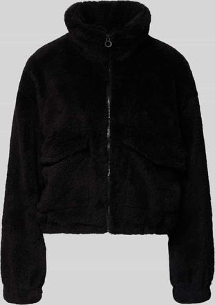 Only Loose Fit Fleecejacke mit Stehkragen Modell ANNA CONTACT in BLACK, Gr&ouml;&szlig;e XL