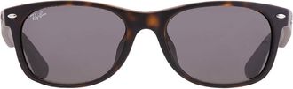Ray-Ban Ray Ban New Wayfarer Classic Dark Grey Square Unisex Sunglasses RB2132F 865/B1 55