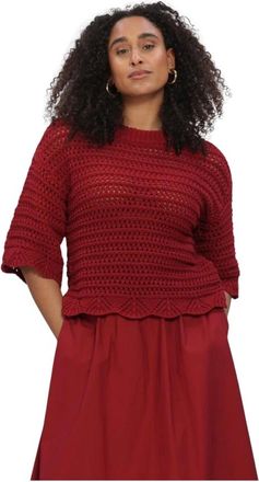 Moss Copenhagen Truien & Vesten, Dames, Rood, Xs/S, Tabitha Fairyn 2 4 Pullover