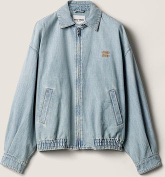 Miu Miu Chambray blouson jacket