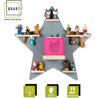 VCM Colgante De Estante De Madera Boarti Estante De Ahorro De Espacio Dimensiones: Al. 55 X An. 52 X T. 19 Cm Colgante Elegante Estante De Almacenamiento 