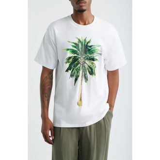 Obey Palm Graphic T-Shirt in White at Nordstrom, Size Xx-Large