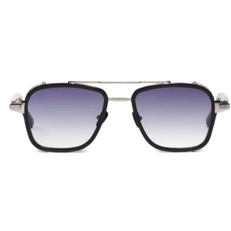 John Dalia Bold Square Frame Sunglasses With Gradient Lenses