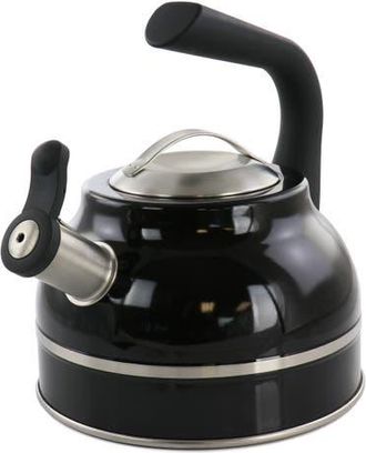 Kenmore 2.3 Quart Stainless Steel Whistling Tea Kettle in Black at Nordstrom