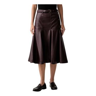 Silvian Heach Dames, Rokken, Bruin, Maat: XL Leer