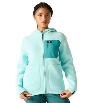 Dare 2B Dare 2B Firn Borg fleece met capuchon voor dames (Water Ballet)