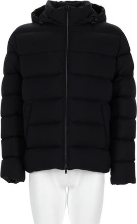Herno Quilted Adjustable Hood Matte Polyamide Down Jacket