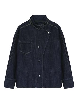 Margaux Lonnberg asymmetric denim jacket - Blu