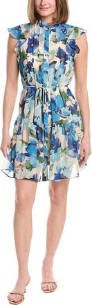 Julia Jordan Printed Chiffon Cap Sleeve Mini Dress