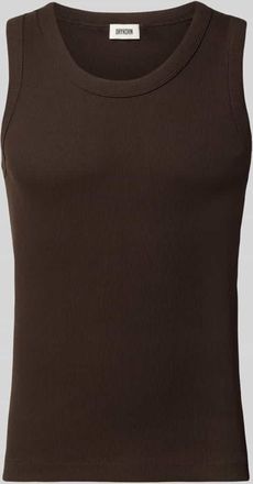 Drykorn Drykorn Tanktop in Ripp-Optik Modell Nathan in Dunkelbraun, Gr&ouml;&szlig;e XXL