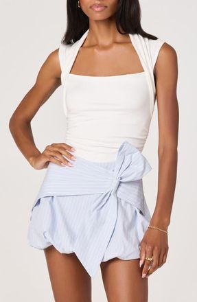ASTR the Label Tamrah Sleeveless Top in White at Nordstrom, Size Small