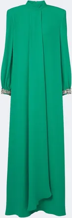 Valentino Cady Couture crystal-embellished silk gown