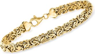 Ross-Simons 18kt Gold Over Sterling Byzantine Bracelet