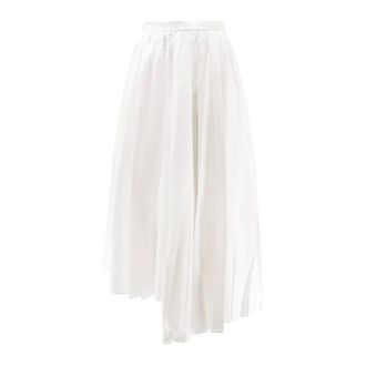 Self Portrait Midi Skirts, female, White, Size: M Flared Midi Skirt