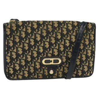 Dior Pre-owned Cross Body Bags, female, Multicolor, Size: ONE SIZE Pre-owned Trotter Canvas Shoulder Bag