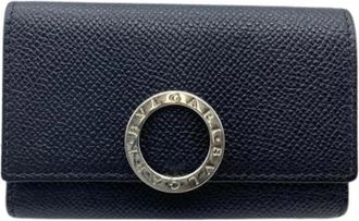 Bulgari Pre-owned Keycase - Heren - Vintage Accessoires - Zwart - ONE Size - Leer - Vintage