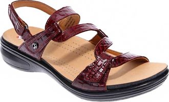 Revere Comfort Shoes Womens Strappy Sandals In Red Croc