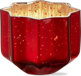 Tag Christmas Starlight Blown Glass Tealight Candle Holder in Red at Nordstrom
