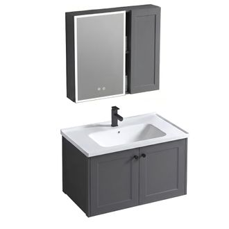 Rea Rea Conjunto De Muebles De Ba&ntilde;o Con Lavabo Monti 60cm Grey