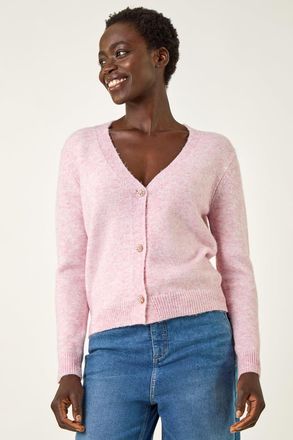 Roman Metallic Trim Knit Cardigan