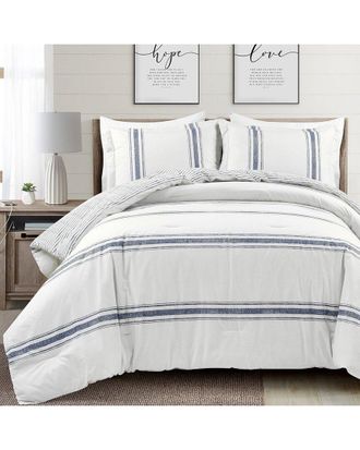 Lush Décor Lush Decor Fashion Farmhouse Stripe Comforter