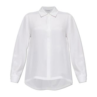 Max Mara Dames, Blouses & Shirts, Wit, Maat: XS Zijde