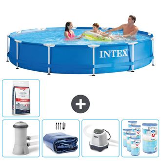 Intex Piscina Con Estructura Redonda - 366x76 Cm - 8-piezas Scb56