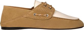Sandro Suede boat shoes in Beige at Nordstrom, Size 37