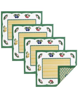 Villeroy & Boch Set Of 4 French Garden Stain & Water Resistant Placemats