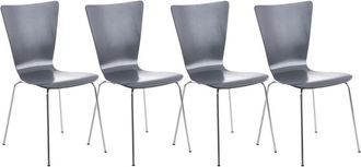 Clp Clp - Set 4x Sillas De Visita Aaron Gris