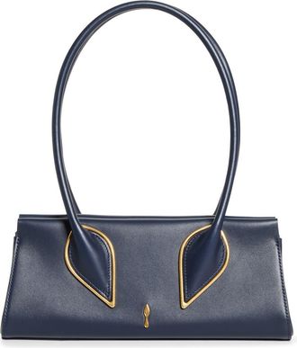 Christian Louboutin Calfskin Baguette Handbag in Bl4G Marine at Nordstrom