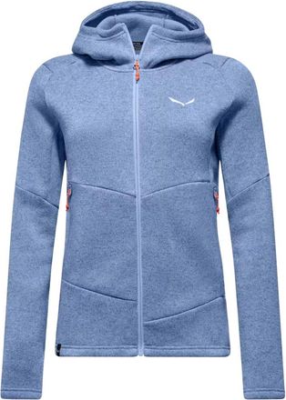 Salewa Puez Rocca Jkt - Dames - Fleece jassen - Blauw - L - Wol - Fitness