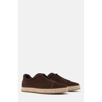 Scarosso Thiago Espadrilles in Brown - Suede at Nordstrom, Size 42.5