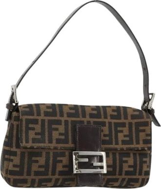 Fendi Pre-owned Vintage Zucca Shoulder Bag - - Pre-owned - Donna - Marrone - ONE SIZE