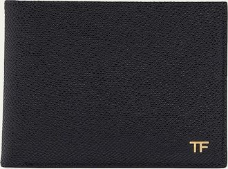 Tom Ford Mens T Line Small Grain Leather Bifold Wallet
